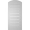 Ekena Millwork Arch Top Surface Mount PVC Gable Vent: Non-Functional, w/2"W x 1-1/2"P Brickmould Frame, 14"W x 28"H GVPAR14X2802SN - alternate 5